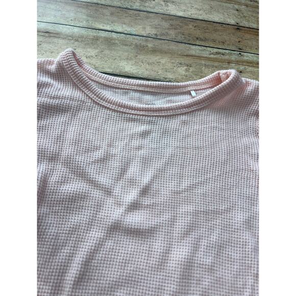 Milk & Coco Light Pink Bamboo Waffle Pajamas 4T - Picture 4 of 5